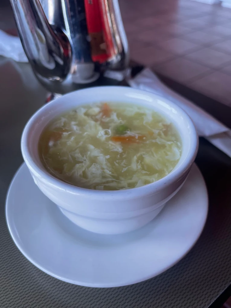 Egg drop soup at Shanghai Town